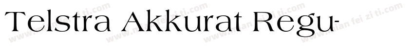 Telstra Akkurat Regu字体转换